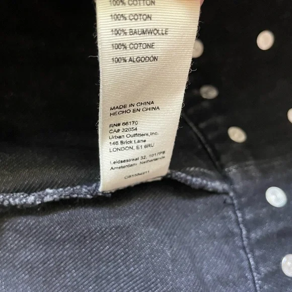 Free People Black Studded Midi Dress - Picture 6 of 6